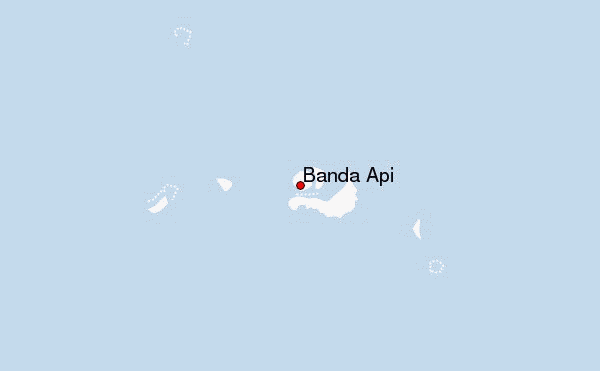Banda Api Location Map