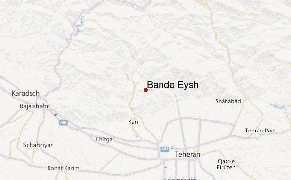 Bande Eysh Location Map