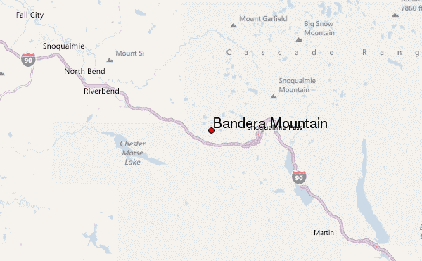 Bandera Mountain Location Map