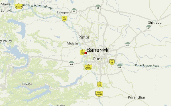 Baner Hill Location Map