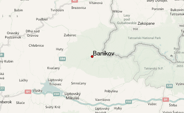 Baníkov Location Map