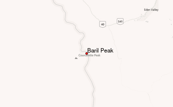 Baril Peak Location Map