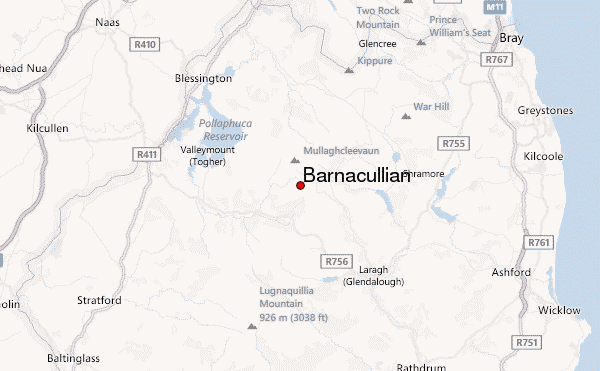 Barnacullian Location Map