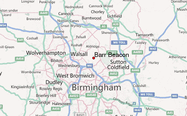 Barr Beacon Location Map