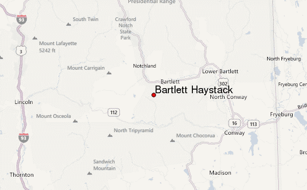 Bartlett Haystack Location Map