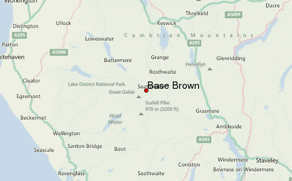 Base Brown Location Map