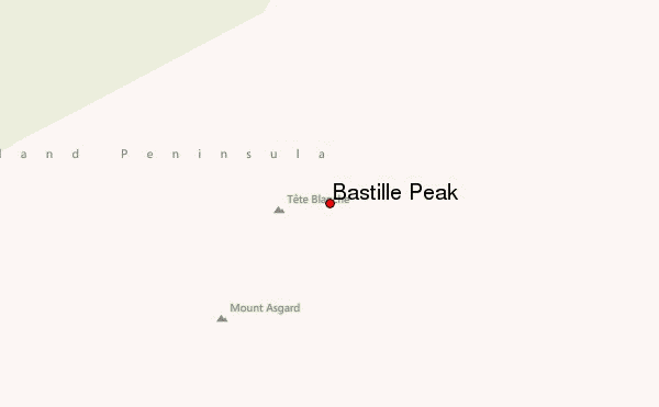 Bastille Peak Location Map