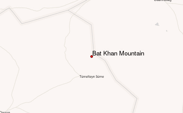 Bat Khan Mountain Location Map