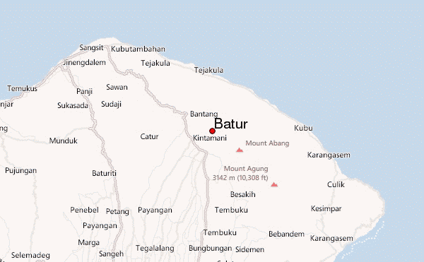Batur Location Map