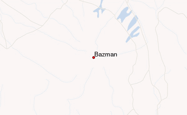 Bazman Location Map