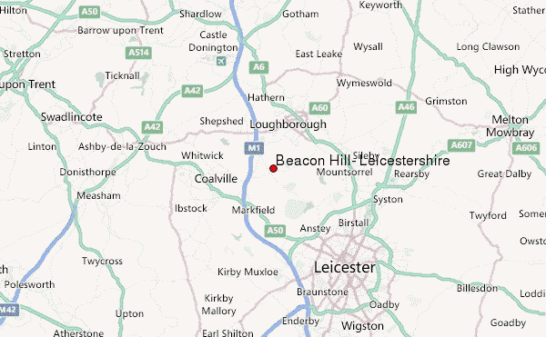 Beacon Hill, Leicestershire Location Map