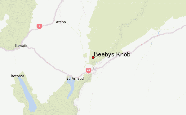 Beebys Knob Location Map