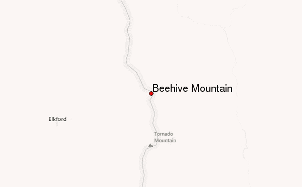 Beehive Mountain Location Map