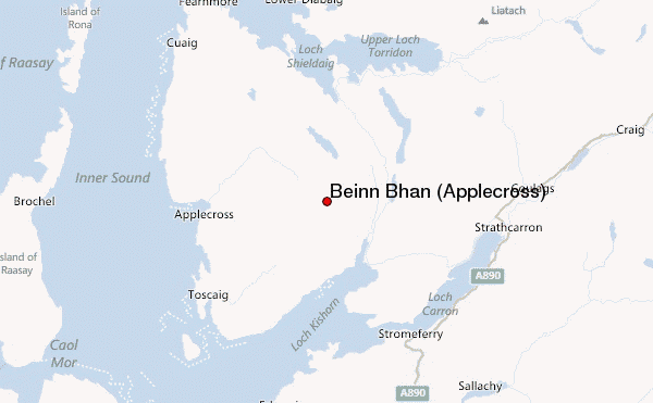 Beinn Bhàn (Applecross) Location Map