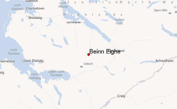 Beinn Eighe Location Map