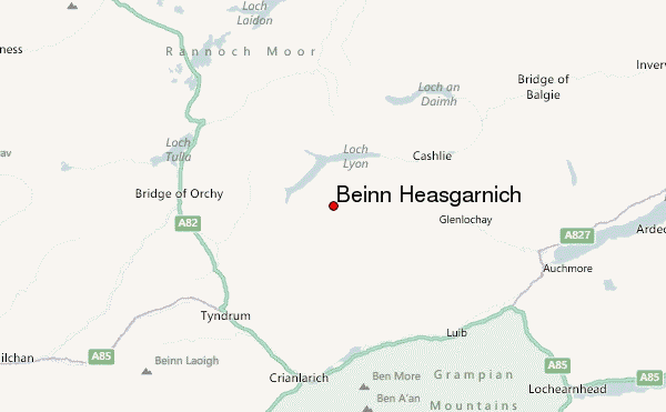 Beinn Heasgarnich Location Map