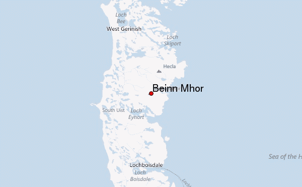 Beinn Mhòr Location Map