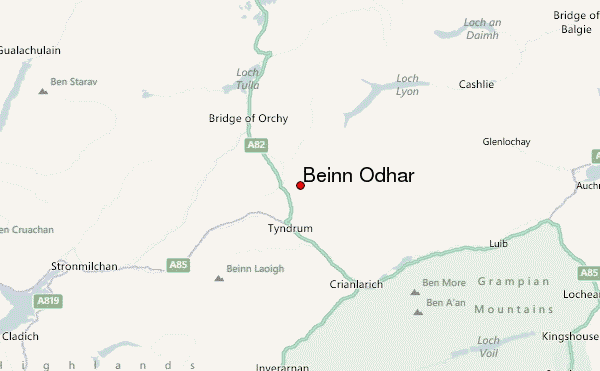 Beinn Odhar Location Map