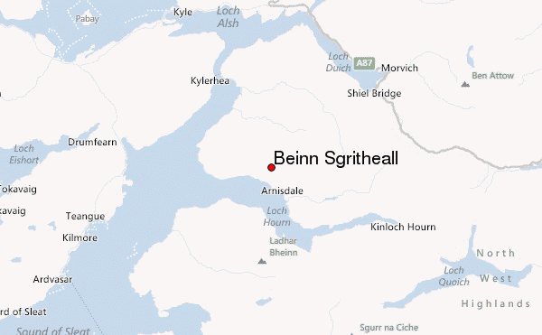 Beinn Sgritheall Location Map