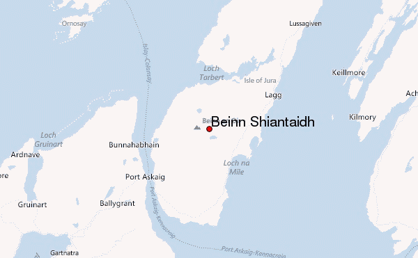 Beinn Shiantaidh Location Map