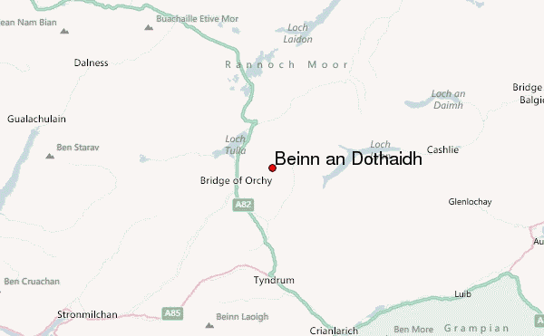 Beinn an Dothaidh Location Map