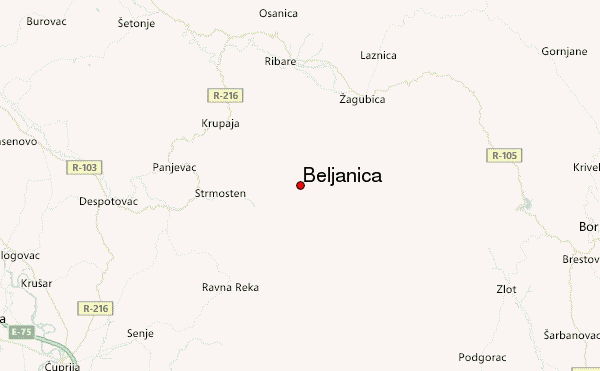 Beljanica Location Map