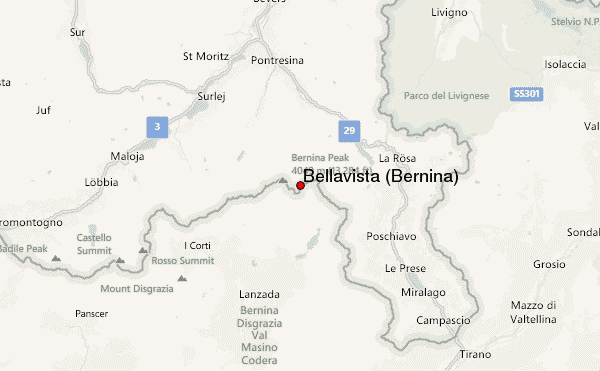 Bellavista (Bernina) Location Map