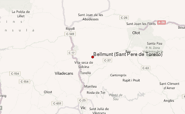 Bellmunt (Sant Pere de Torelló) Location Map