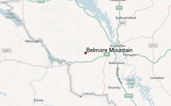 Belmore Mountain Location Map