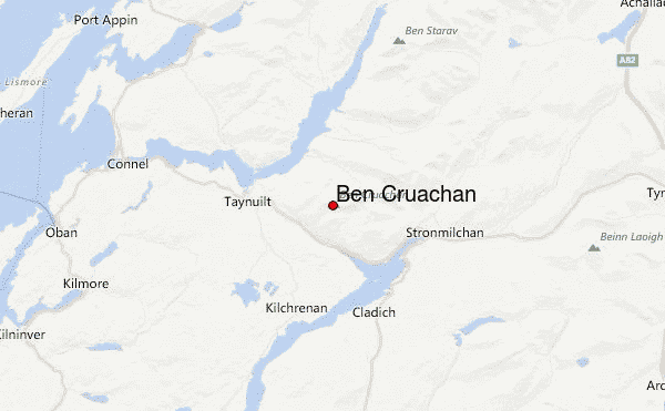 Ben Cruachan Location Map