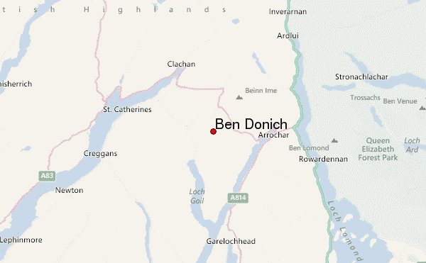 Ben Donich Location Map
