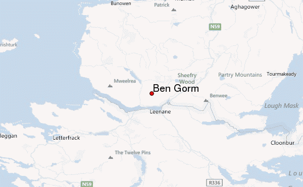 Ben Gorm Location Map