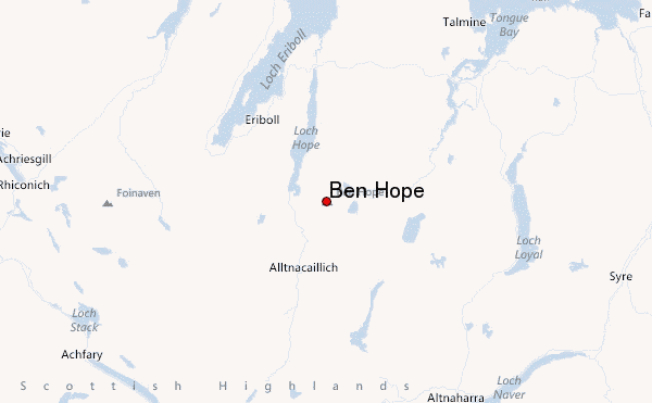 Ben Hope Location Map