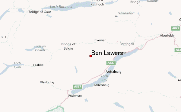 Ben Lawers Location Map