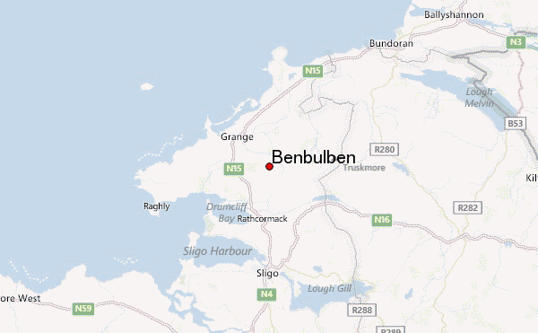 Benbulben Location Map