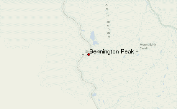 Bennington Peak Location Map