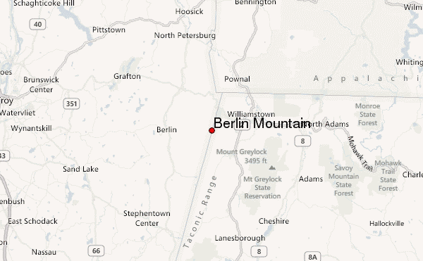 Berlin Mountain Location Map