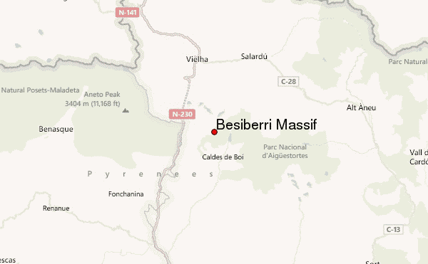 Besiberri Massif Location Map