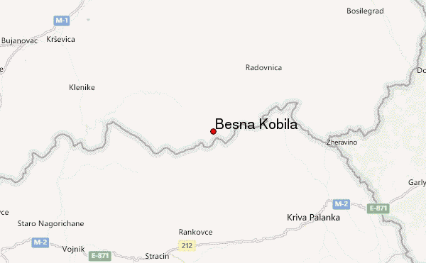 Besna Kobila Location Map