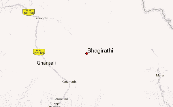 Bhagirathi Location Map