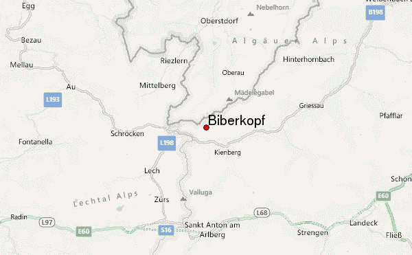 Biberkopf Location Map