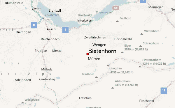 Bietenhorn Location Map
