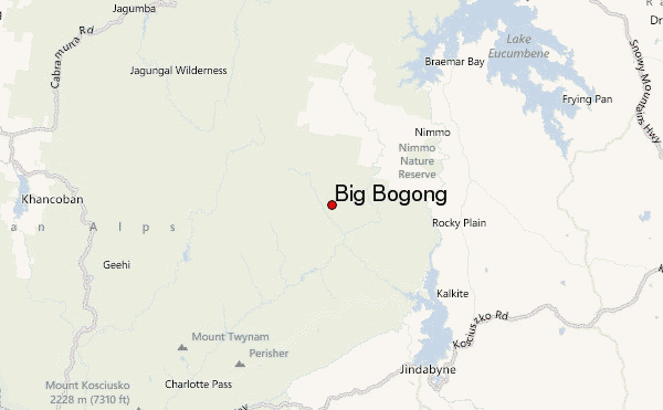 Big Bogong Location Map