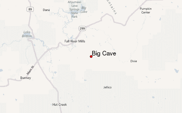 Big Cave Location Map