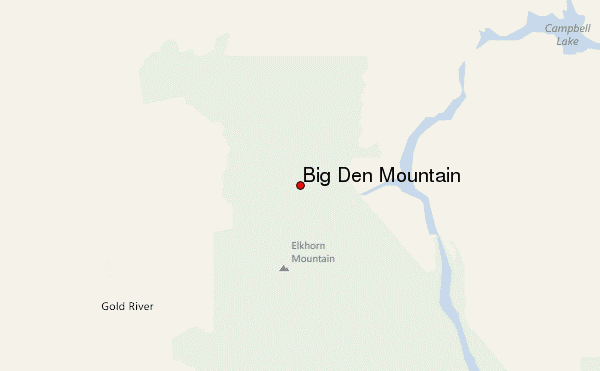 Big Den Mountain Location Map