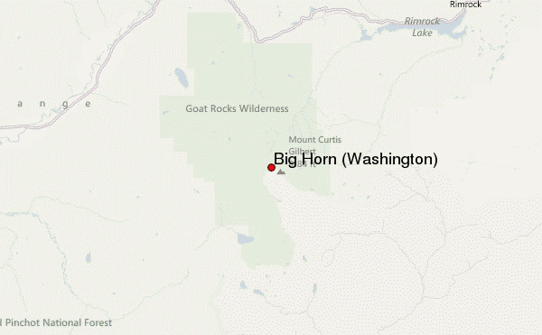 Big Horn (Washington) Location Map