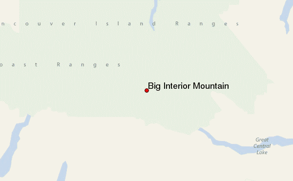 Big Interior Mountain Location Map