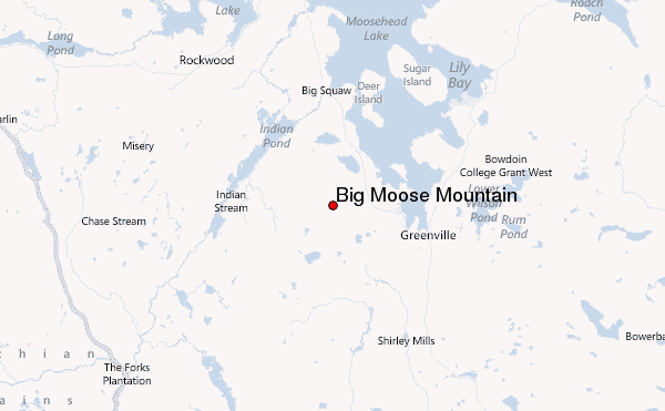 Big Moose Mountain Location Map