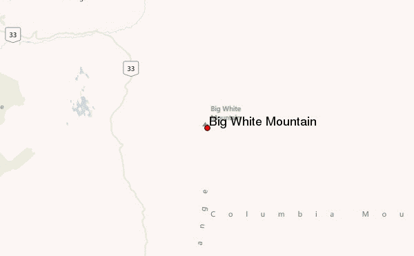 Big White Mountain Location Map