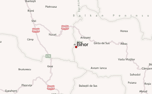 Bihor Location Map